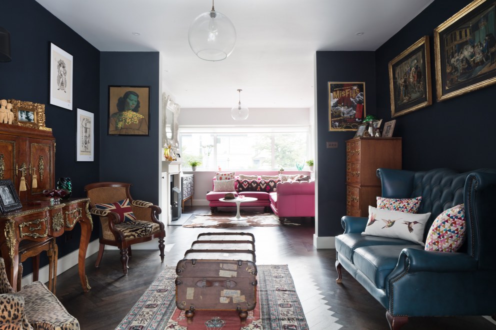 Surbiton House | Sitting Room through to TV Room | Interior Designers